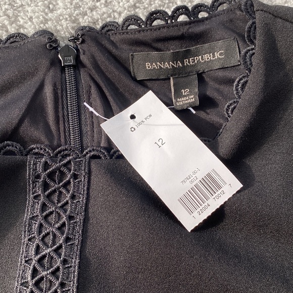 NWT Banana Republic Flounce Sleeve Dress - Picture 5 of 7